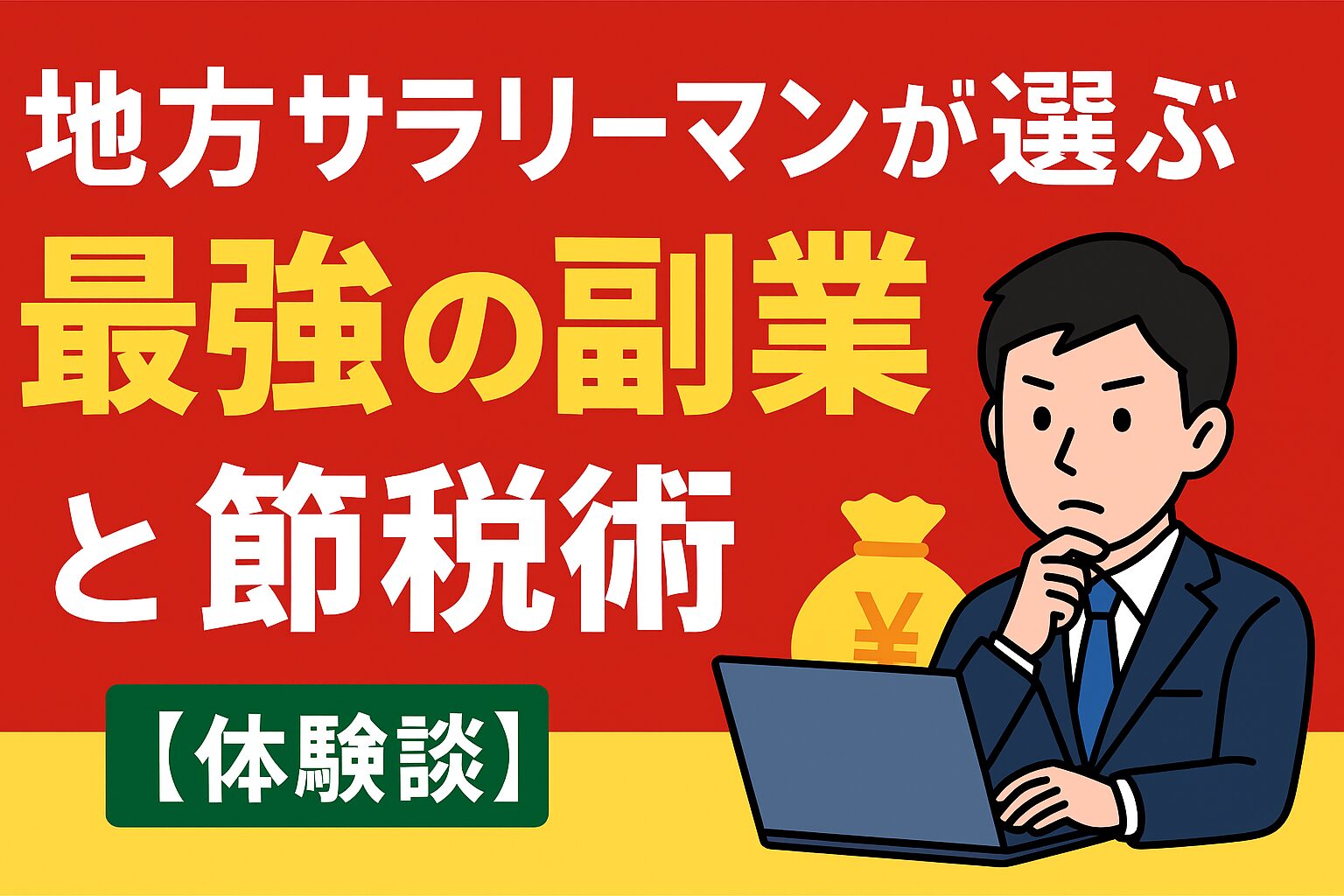「副業したいけどバレたくない…」地方サラリーマンが選ぶ最強の副業と節税術【体験談】