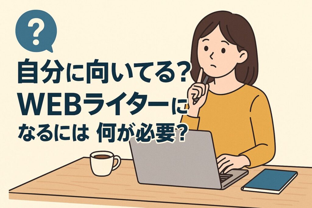 自分に向いてる？WEBライターになるには何が必要？