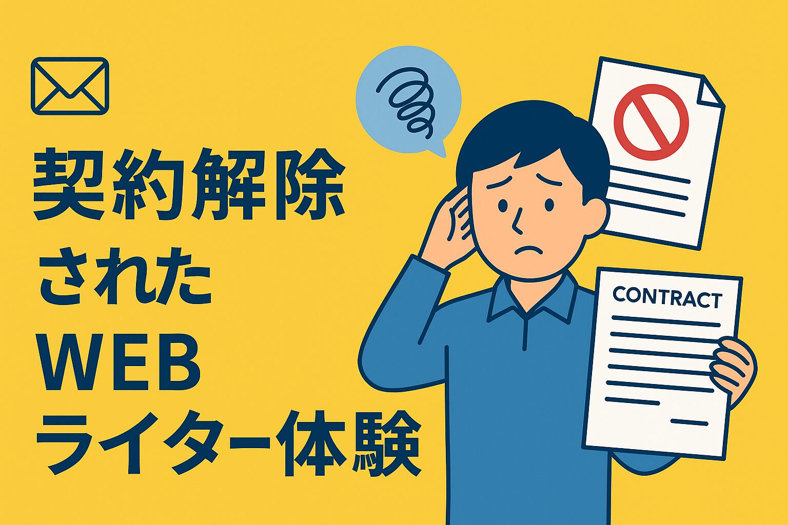 契約解除されたWEBライター体験談｜突然の終了と複業で助かった話