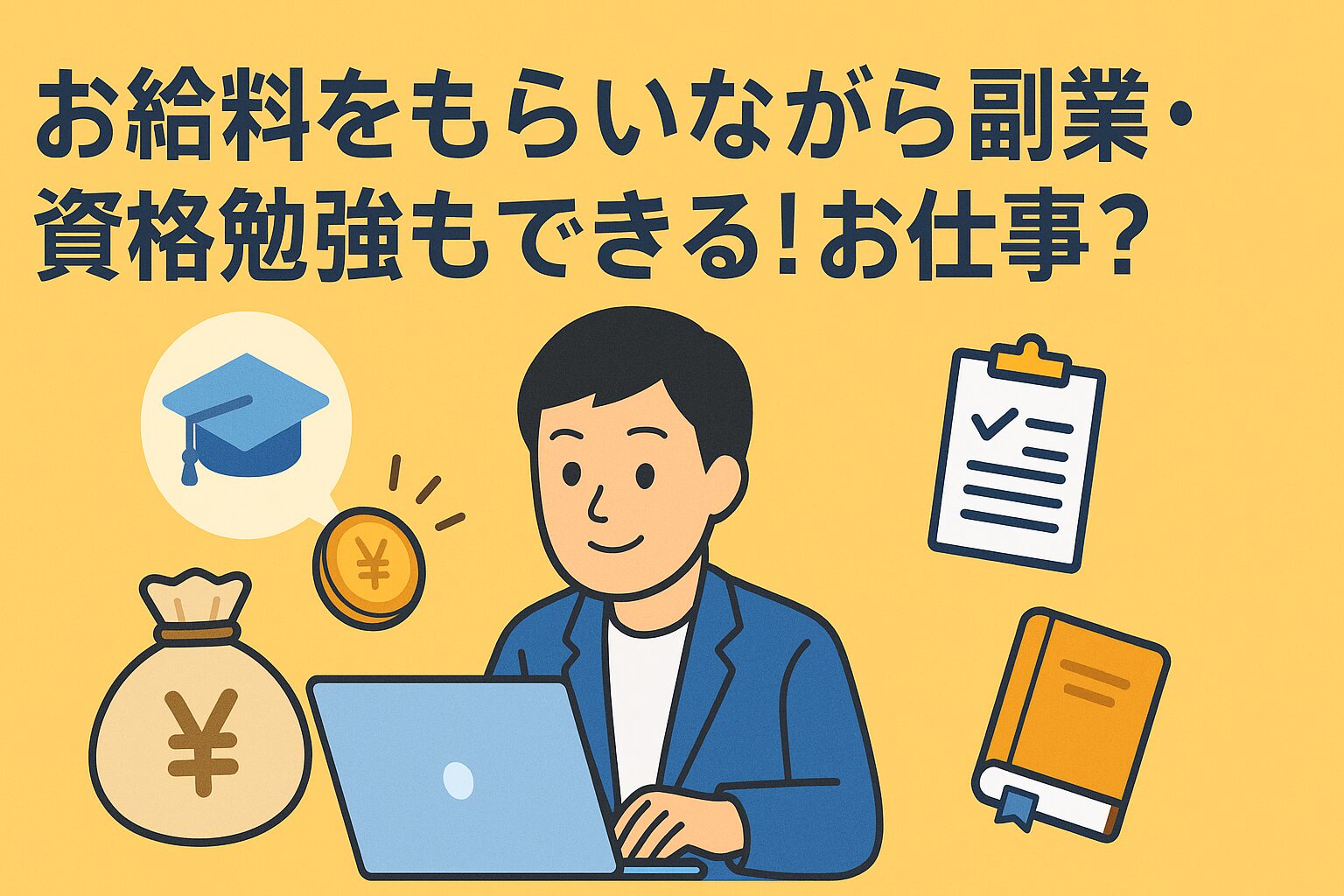 待機時間が長い仕事おすすめ8選｜お給料をもらいながら副業・資格勉強もできる！