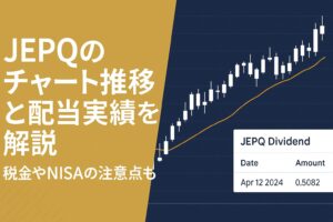 JEPQのチャート推移と配当実績を解説｜税金やNISAの注意点も