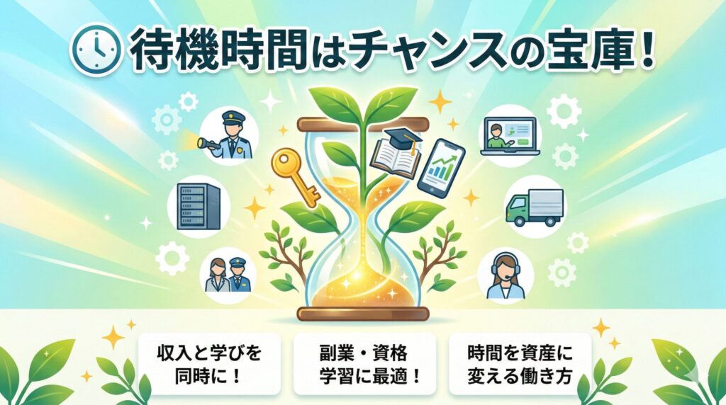 🕒 待機時間が長い仕事とは?【労働時間・給料の考え方】
