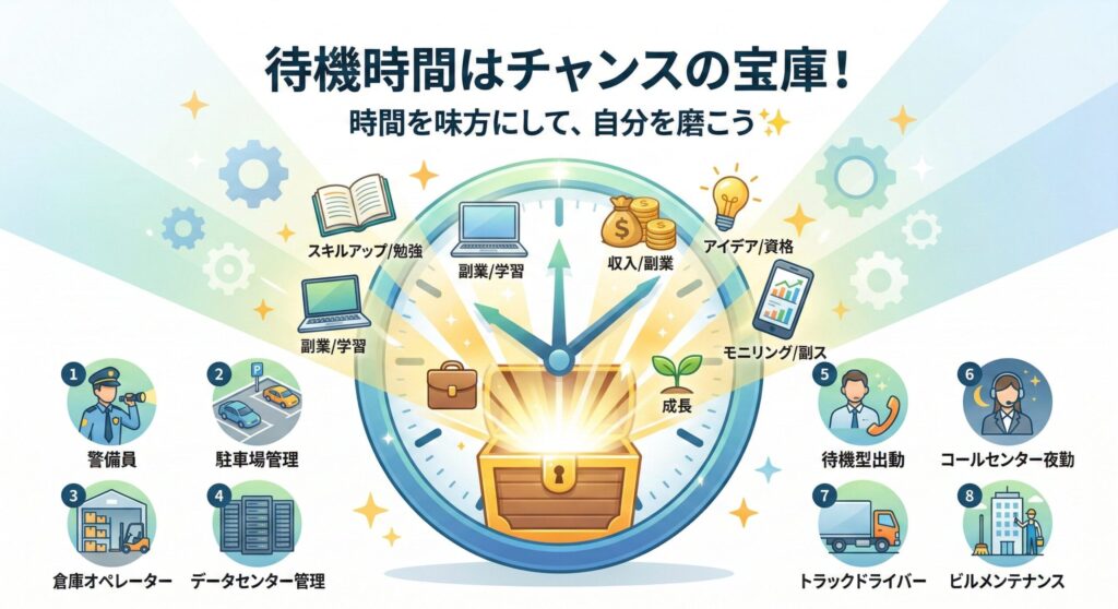 💼待機時間が長い仕事おすすめ8職種【実例】