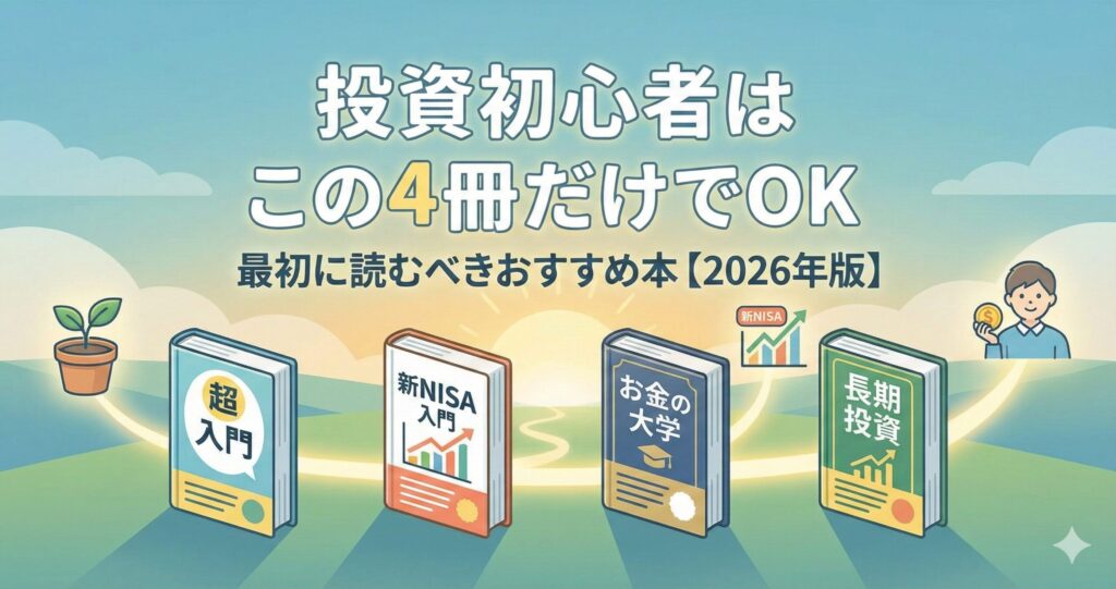 投資初心者はこの4冊だけでOK｜最初に読むべきおすすめ本【2026】