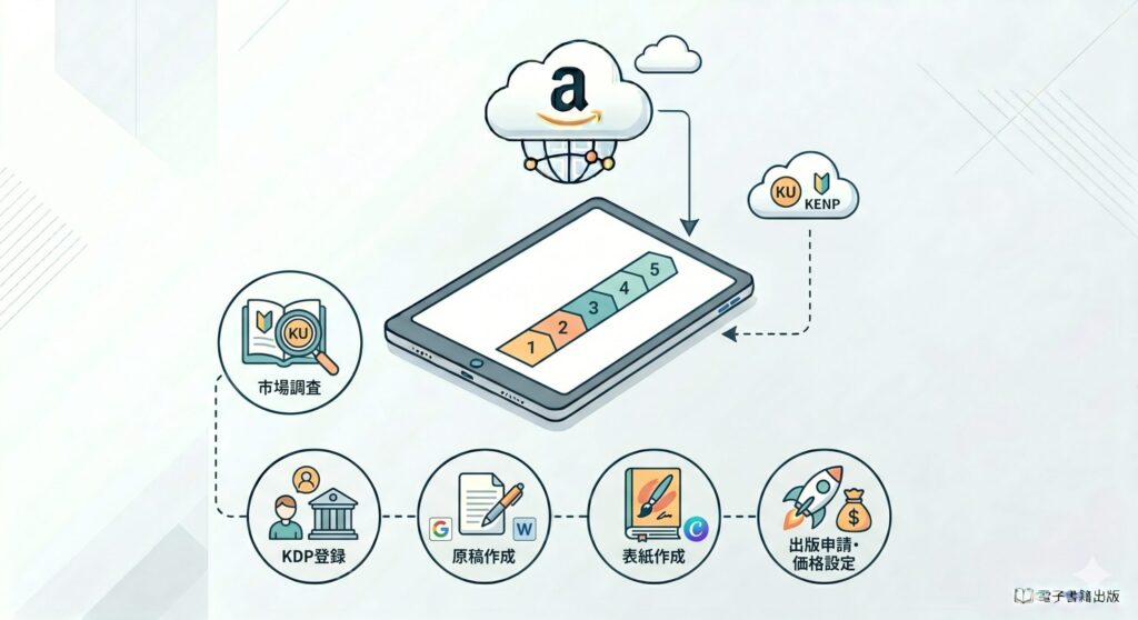 Kindle出版の全5ステップ概要｜市場調査から出版申請まで