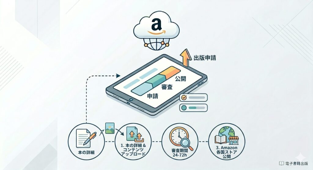 KDPへの出版申請から審査・公開までの流れと所要時間