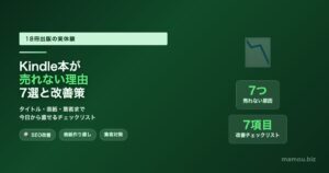 Kindle出版が儲からない理由と対策|18冊出版してわかった売れる本の作り方